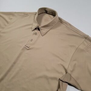 Propper Men Tactical Polo Shirt 2XL Tan Short Sleeve Performance Uniform
